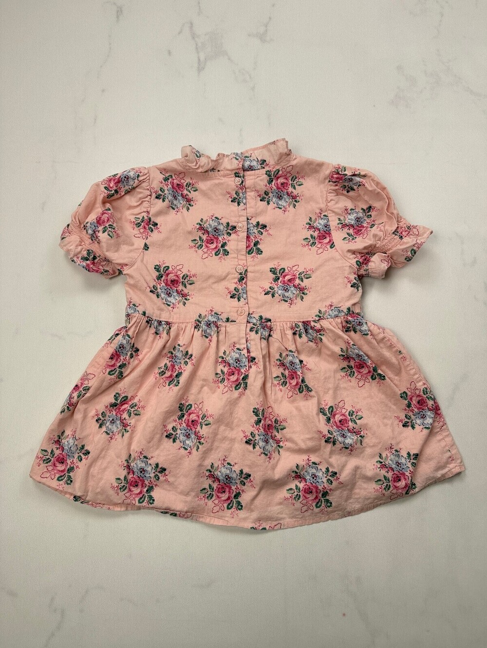 Janie And Jack Printed Shirt Dress Pink 2010s Romantic - Girls 14